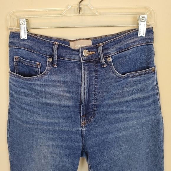 Everlane The High Rise Skinny blue cropped jeans pants SIZE 28 - Picture 7 of 10
